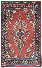  Mahal Rug 62X100 Authentic
 Oriental Handknotted Dark Purple/Dark Brown (Wool, Persia/Iran)