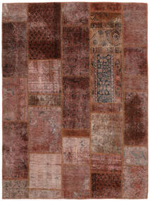 Handknotted Patchwork - Persien/Iran 153X205 Vintage Persian Wool Rug Dark Red/Brown Small Rug 