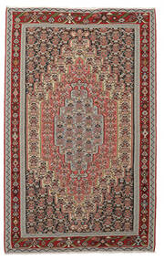  Oriental Kilim Senneh Fine Rug Rug 150X244 Brown/Dark Red (Wool, Persia/Iran)