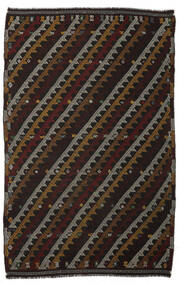 Kilim Vintage Rug 208X324 Authentic Oriental Handwoven Black/Dark Brown (Wool, Persia/Iran)