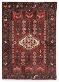  Hamadan Rug 123X181 Authentic
 Oriental Handknotted Black/Dark Brown (Wool, Persia/Iran)