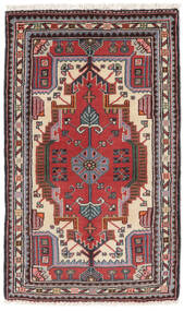  Hamadan Rug 60X100 Authentic
 Oriental Handknotted Black/Crimson Red (Wool, Persia/Iran)