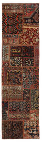  Patchwork - Persien/Iran Rug 70X257 Authentic
 Modern Handknotted Runner
 Black/Dark Brown (Wool, Persia/Iran)