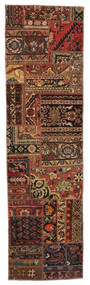  Patchwork - Persien/Iran Rug 69X251 Authentic
 Modern Handknotted Runner
 Black/Dark Brown (Wool, Persia/Iran)