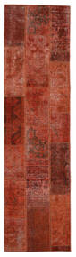  Patchwork - Persien/Iran Rug 83X305 Authentic Modern Handknotted Hallway Runner Dark Red/Dark Brown (Wool, Persia/Iran)