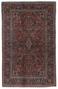  Keshan Rug 132X207 Authentic
 Oriental Handknotted Black/Dark Brown (Wool, Persia/Iran)