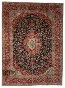  Keshan Rug 301X410 Authentic
 Oriental Handknotted Dark Brown/Black Large (Wool, Persia/Iran)