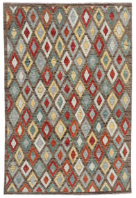  Moroccan Berber - Afghanistan Rug 191X287 Authentic
 Modern Handknotted Dark Brown/Dark Grey (Wool, Afghanistan)