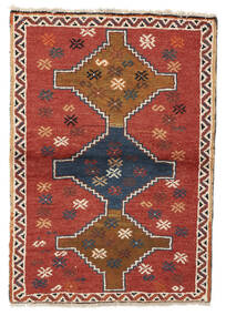  Qashqai Rug 97X138 Authentic
 Oriental Handknotted Dark Red/Dark Brown (Wool, Persia/Iran)