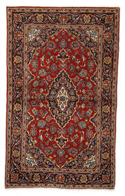  Keshan Rug 107X180 Authentic
 Oriental Handknotted Black/Dark Brown (Wool, Persia/Iran)