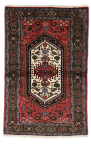  Hamadan Rug 98X153 Authentic
 Oriental Handknotted Black/Dark Brown (Wool, Persia/Iran)