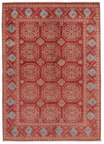  Kazak Rug 147X202 Authentic
 Oriental Handknotted Dark Red/Dark Brown (Wool, Afghanistan)