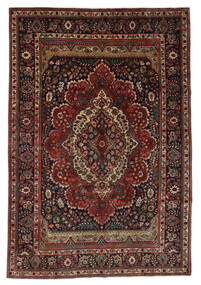  Tabriz Rug 205X300 Authentic
 Oriental Handknotted Black/Dark Brown (Wool, Persia/Iran)