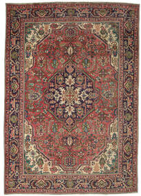  Tabriz Rug 207X290 Authentic
 Oriental Handknotted Dark Brown/Black (Wool, Persia/Iran)