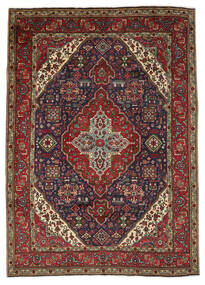  Tabriz Rug 203X285 Authentic
 Oriental Handknotted Black/Dark Brown (Wool, Persia/Iran)