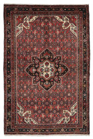 Hosseinabad Rug 151X229 Black/Dark Red (Wool, Persia/Iran)
