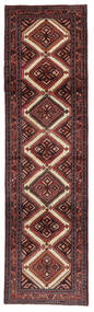  Hamadan Rug 83X299 Authentic
 Oriental Handknotted Hallway Runner
 Black/Dark Brown (Wool, Persia/Iran)