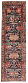  Hamadan Rug 96X310 Authentic
 Oriental Handknotted Hallway Runner
 Black/Dark Red (Wool, Persia/Iran)