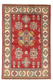  Kazak Rug 91X147 Authentic
 Oriental Handknotted Dark Brown/Dark Red (Wool, Afghanistan)