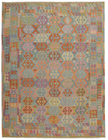  Kilim Afghan Old Style Rug 262X337 Authentic
 Oriental Handwoven Dark Brown/Brown Large (Wool, Afghanistan)