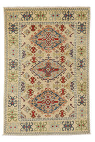  Kazak Rug 118X177 Authentic
 Oriental Handknotted Dark Brown/Beige (Wool, Afghanistan)