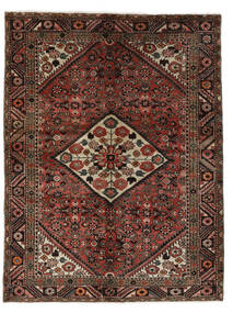  Persian Hosseinabad Rug Rug 155X205 Black/Dark Red (Wool, Persia/Iran)
