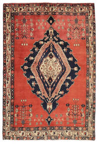  Afshar Rug 165X237 Authentic
 Oriental Handknotted Rust Red/Black (Wool, Persia/Iran)