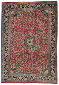  Tabriz Rug 198X288 Authentic
 Oriental Handknotted Dark Brown/Black (Wool, Persia/Iran)