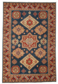  Kazak Rug 195X291 Authentic
 Oriental Handknotted Dark Brown/Black (Wool, Afghanistan)