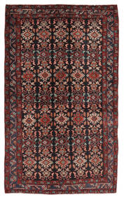  Persian Hamadan Rug Rug 135X226 Black/Dark Red (Wool, Persia/Iran)