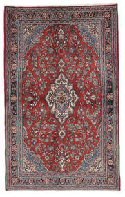  Sarouk Rug 131X212 Authentic
 Oriental Handknotted Black/Dark Brown (Wool, Persia/Iran)