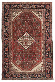  Hosseinabad Rug 131X198 Authentic
 Oriental Handknotted Dark Brown/Black (Wool, Persia/Iran)