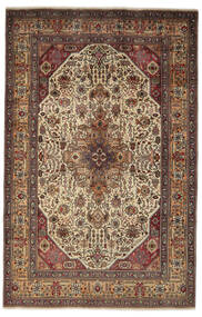  Tabriz Rug 200X317 Authentic
 Oriental Handknotted Dark Brown/Black (Wool, Persia/Iran)