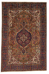  Tabriz Rug 200X306 Authentic
 Oriental Handknotted Black/Dark Brown (Wool, Persia/Iran)