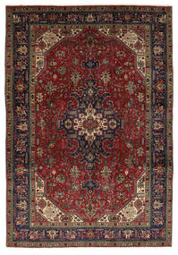  Tabriz Rug 205X298 Authentic
 Oriental Handknotted Black/Dark Brown (Wool, Persia/Iran)