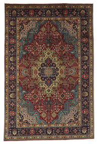  Tabriz Rug 205X309 Authentic
 Oriental Handknotted Black/Dark Brown (Wool, Persia/Iran)