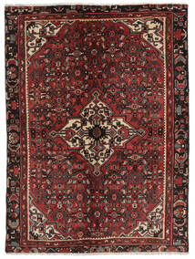  Hosseinabad Rug 142X192 Authentic
 Oriental Handknotted Black/Dark Brown (Wool, Persia/Iran)