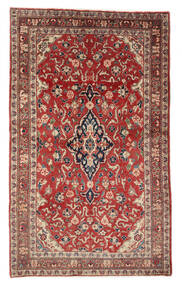  Sarouk Rug 126X209 Authentic
 Oriental Handknotted Dark Brown/White/Creme (Wool, Persia/Iran)