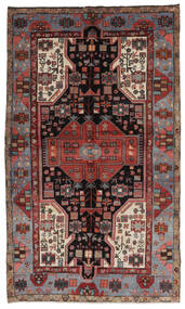  Nahavand Rug 161X273 Authentic
 Oriental Handknotted Black/Dark Brown (Wool, Persia/Iran)
