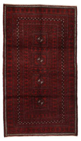  109X192 Baluch Rug Handknotted Rug Black/Dark Red Persia/Iran 