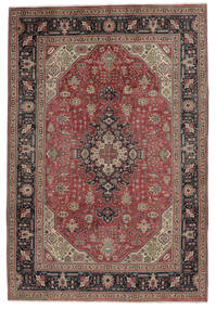  Tabriz Rug 197X293 Authentic
 Oriental Handknotted Dark Brown/Black (Wool, Persia/Iran)