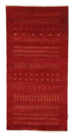  Gabbeh Loribaft Rug 72X146 Authentic
 Modern Handknotted Dark Red/White/Creme (Wool, India)