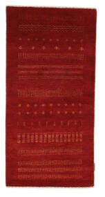  Gabbeh Loribaft Rug 72X145 Authentic
 Modern Handknotted Dark Red/Black (Wool, India)