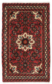  Persian Hosseinabad Rug 58X94 Black/Dark Red (Wool, Persia/Iran)