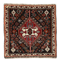  Hamadan Rug 62X63 Authentic
 Oriental Handknotted Square Black/White/Creme (Wool, Persia/Iran)