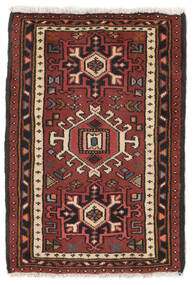  Hamadan Rug 71X102 Authentic
 Oriental Handknotted Dark Brown/Black (Wool, Persia/Iran)