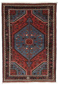  Hamadan Rug 107X157 Authentic
 Oriental Handknotted Black/Dark Brown (Wool, Persia/Iran)