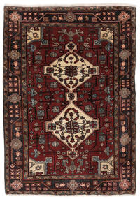  Hamadan Rug 103X144 Authentic
 Oriental Handknotted Black/Dark Brown (Wool, Persia/Iran)