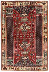  Qashqai Rug 111X166 Authentic Oriental Handknotted Black/Dark Brown (Wool, Persia/Iran)