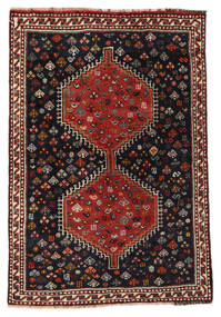  Shiraz Rug 103X149 Authentic
 Oriental Handknotted Black/Dark Brown (Wool, Persia/Iran)
